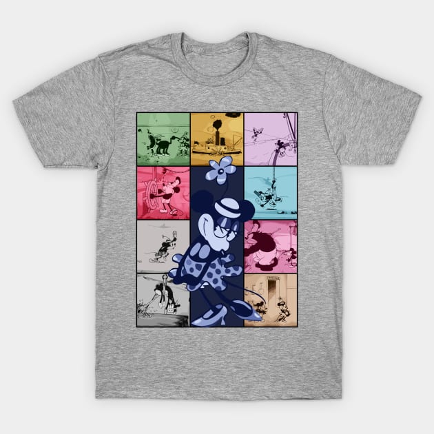 Steamboat Willie The Public Domain Eras Tour T-Shirt by Megadorim